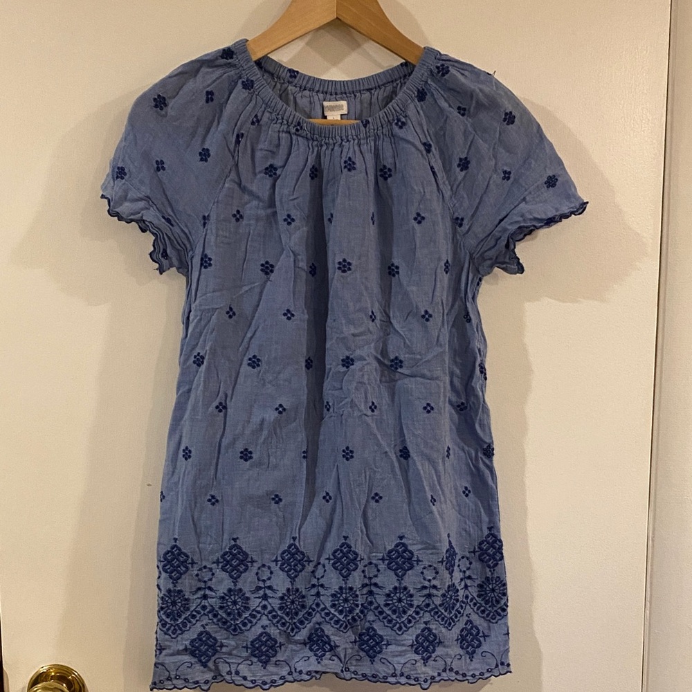 Gymboree Light Blue Girls' Dress Elastic Neckline